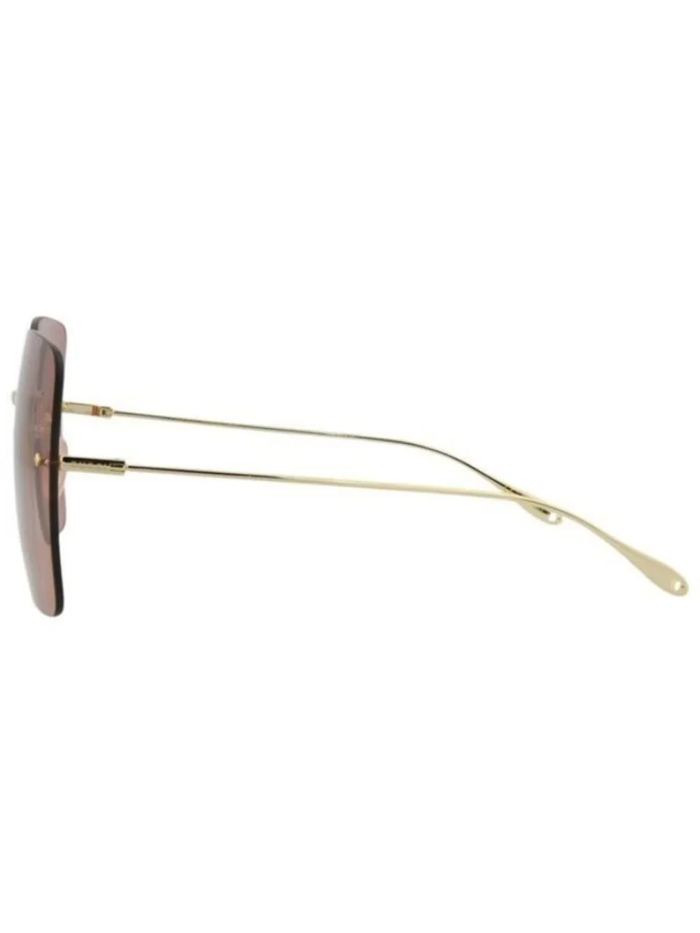 New Gucci Womens Square/Rectangle Gold Gold Red Fashion Designer Sunglasses